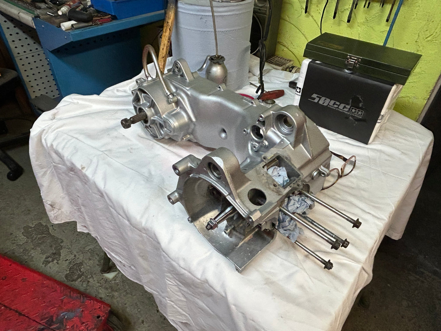 Motor Reinigung + Lackierung